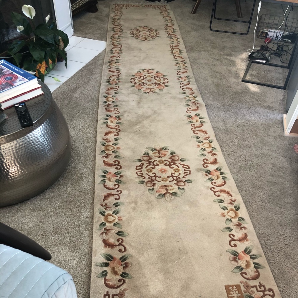 Chinese runner vintage carpet